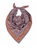 Grand foulard léopard - Bengal sureau