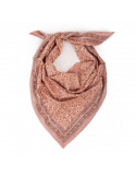 Grand foulard léopard - Bengal blush