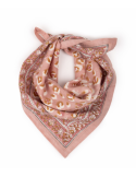 Petit foulard léopard - Bengal blush