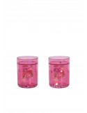 Lot de 2 verres glitter - Horn star