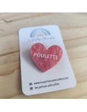 Broche - Coeur poulette