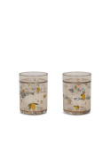 Konges slojd - Lot de 2 verres glitter - Citron