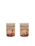 Konges slojd - Lot de 2 verres glitter - Cerise