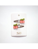 Barrettes Cerise