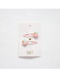 Barrettes Jolies fraises