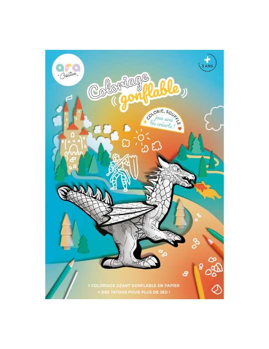 Coloriage gonflable Dragon géant Coloriage gonflable Dragon géant