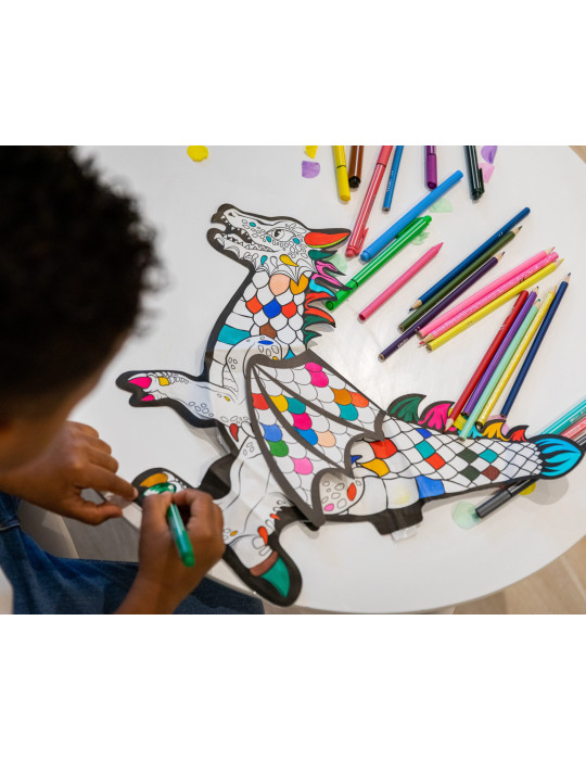 Coloriage gonflable Dragon géant