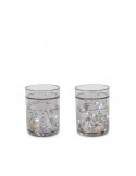 Konges slojd - Lot de 2 verres glitter - Dino