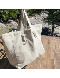 Marcel et Lily - Sac cabas en lin - Bonheur sable