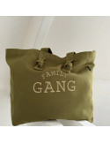 Marcel et lily - Sac cabas - Family gang Kaki