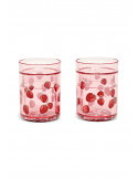 Konges slojd - Lot de 2 verres glitter - Fragola