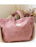 Sac cabas moumoute Rose