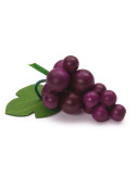 Raisin violet en bois