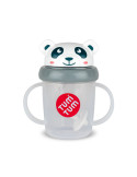 Tasse anti-fuite avec paille lestée Panda