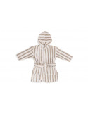 Peignoir - Stripe Olive Green